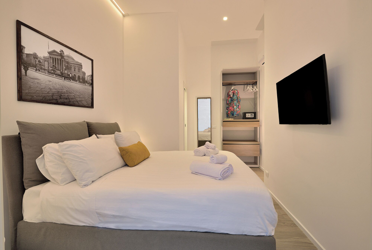 Bedroom, Palazzo Gregorietti Boutique Apartments, Palermo