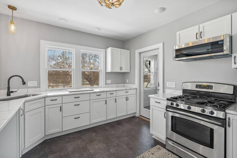 Kitchen 3, Sky Apt in Majestic MPLS Duplex, Hennepin