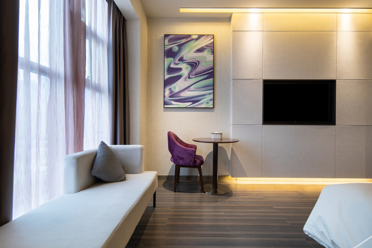 Bedroom 2, Shiyan Railway Station Chongqing Road Atour X Hotel, Shiyan
