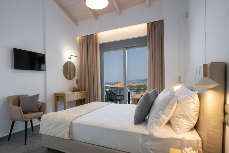 Bedroom 3, Aloft Luxury Villas Lefkada - Heated pool Lefkia Villa, Ionian Islands