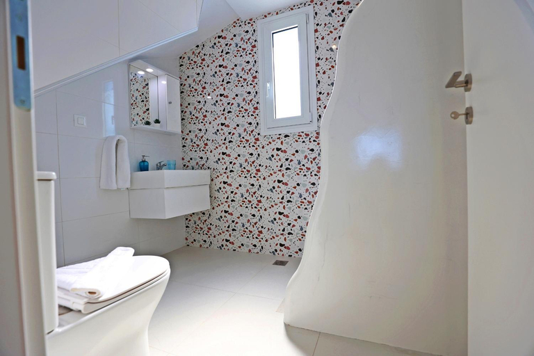 Bathroom 4, XENOS VILLA 6 With a private pool near the sea, South Aegean