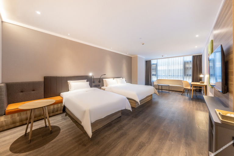 Bedroom 2, Hanting Hotel Longnan Wen County Wenchanglou, Longnan