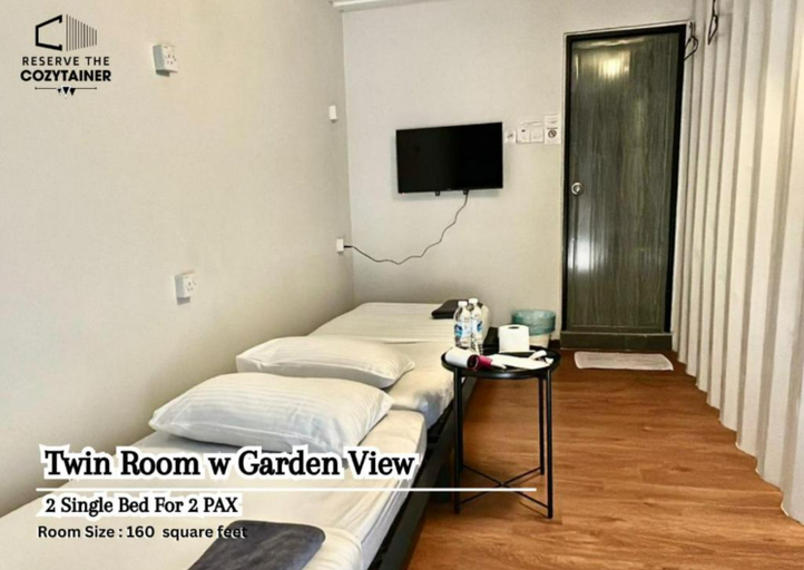 The Cozytainer Room Type - Twin Room with Garden View