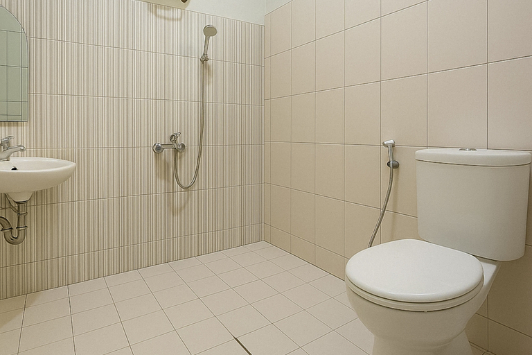 Bathroom 3, Hotel Srikandi Syariah Mitra RedDoorz, Tasikmalaya