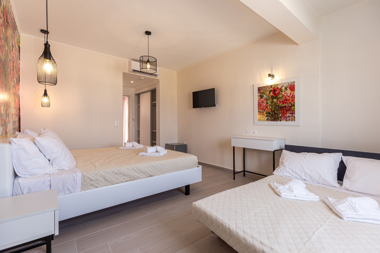 Bedroom 3, Aqua Luxury Suites Roda, Ionian Islands