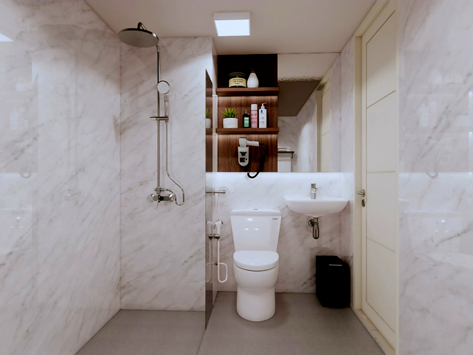 Bathroom 5, Cosmy Tanglin Apartment at Pakuwon Mall, Surabaya