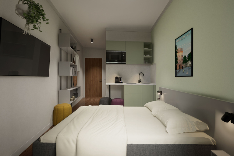 Bedroom 4, Homaris Apartments Frankfurt, Frankfurt am Main
