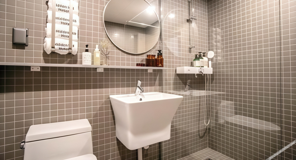 Bathroom 2, Hiddenhill Hotel, Jeju