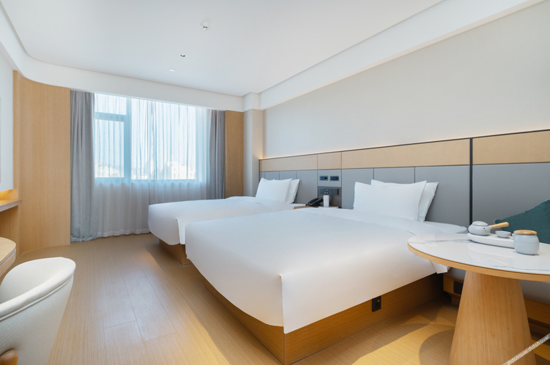 Bedroom 2, Ji Hotel Qingdao Chengyang the MixC Jingcheng Road, Qingdao