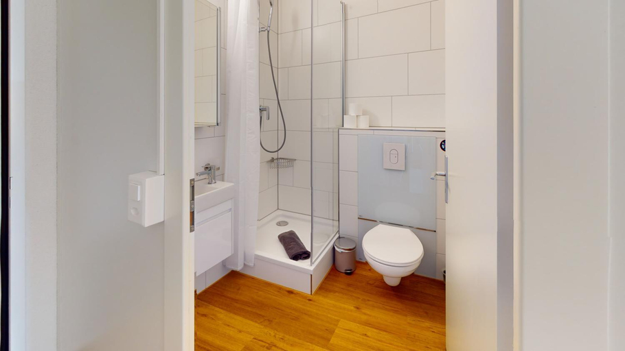 Bathroom, Anstatthotel Cham - self-check-in, Zug