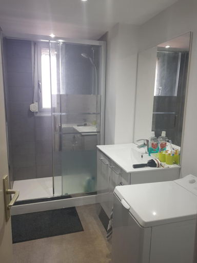 Bathroom, Appartement calme 3 chambres avec lit double Wifi - Parking facile, Meurthe-et-Moselle