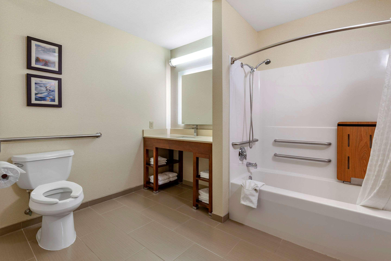 Bathroom 5, Comfort Suites (Escanaba), Delta