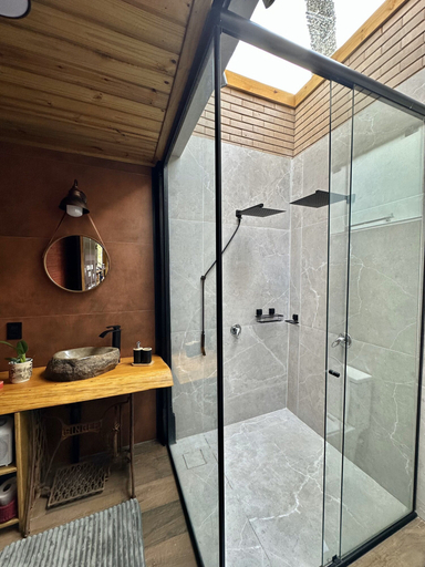 Bathroom, Eco Cabanas Kaapuã, Urubici