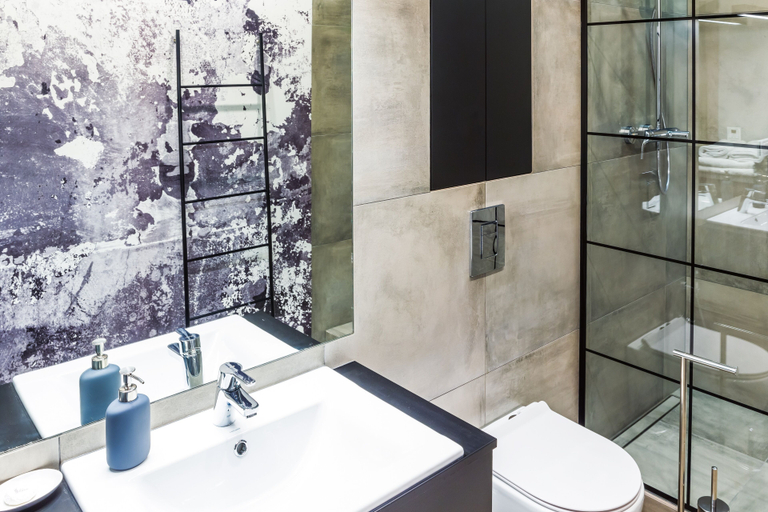 Bathroom 5, Sky Tower Apartments by Michał & Piotr, Środa Śląska