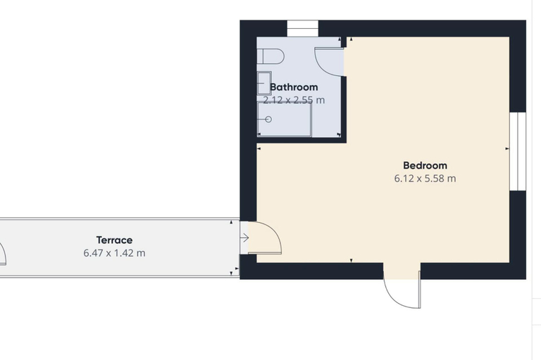 Floor plan 5, Central Guest Room - En-suite, Parking, Birmingham