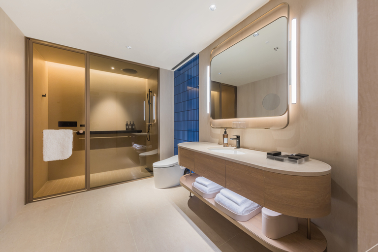Bathroom 4, Orange Crystal Hotel Suzhou East Railway Station, Suzhou