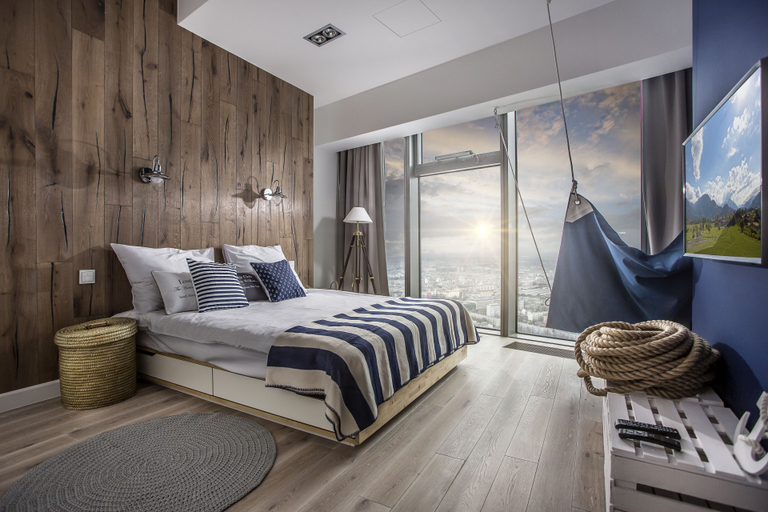 Bedroom 4, Sky Tower Apartments by Michał & Piotr, Środa Śląska