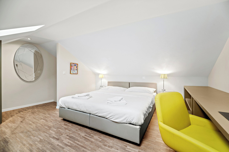 Bedroom 2, Hine Adon Fribourg City Aparthotel Self checkin, La Sarine