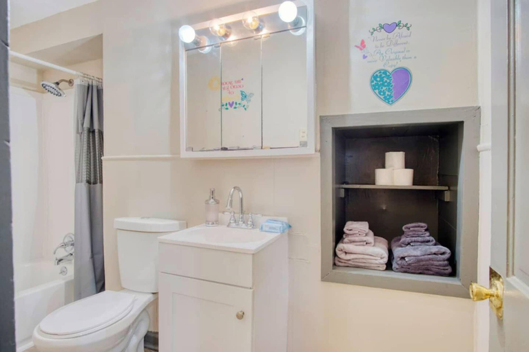 Bathroom, Artistic 1BR - APT - Near Downtown Mass Ave, Indianapolis