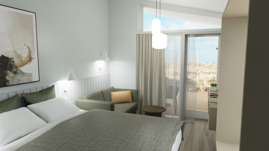 Bedroom 4, Hages Badehotel, Lolland