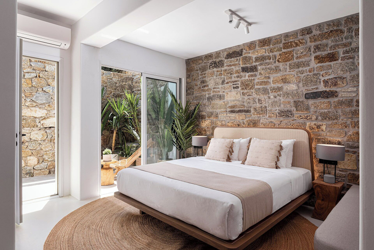 Bedroom 3, Villa Yasemin on the Rock, South Aegean