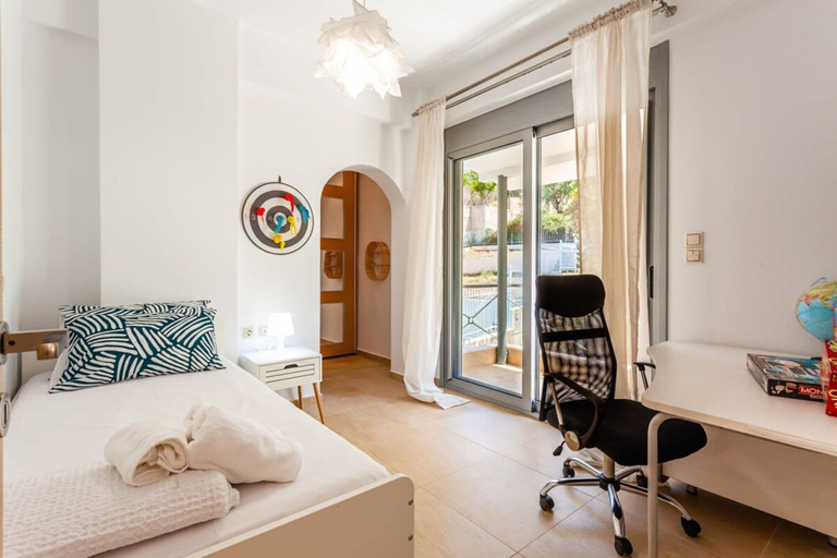 Bedroom 3, Aigli Luxury Villa - Panoramic Seaview Retreat, Peloponnese