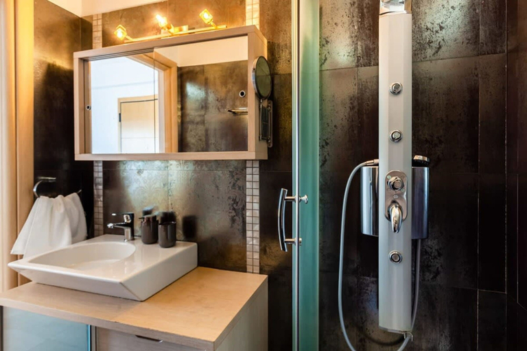 Bathroom 4, Aigli Luxury Villa - Panoramic Seaview Retreat, Peloponnese
