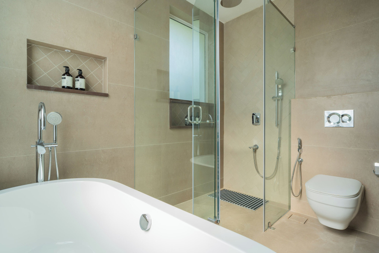 Bathroom 3, ELIVAAS Laguna Camellia | Luxe 4 BHK Villa Near Popular Beaches with Private Pool, North Goa