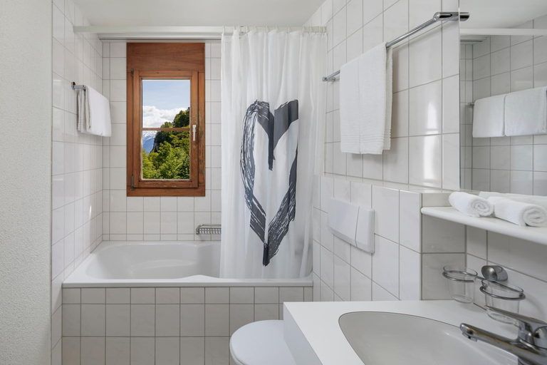 Bathroom, Hotel und Naturhaus Bellevue, Uri