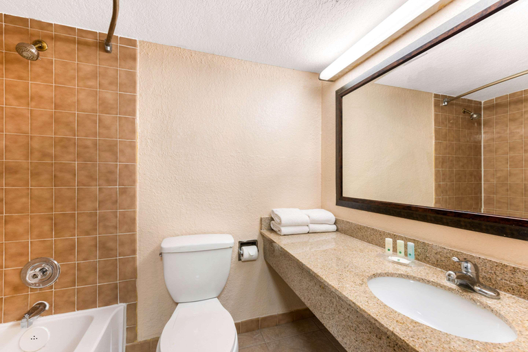 Bathroom 4, Quality Inn & Suites Orlando Airport, Orange