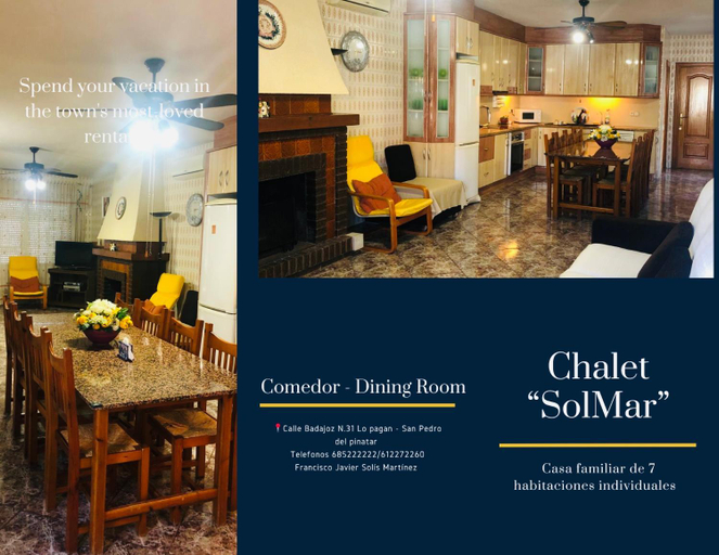 Food & Drinks, Chalet SOLMAR, Murcia