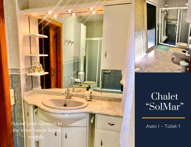 Bathroom, Chalet SOLMAR, Murcia