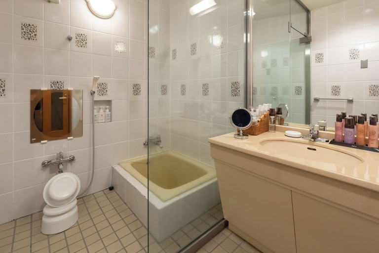 Bathroom 3, Forest Resort Yamanote Hotel, Daisen