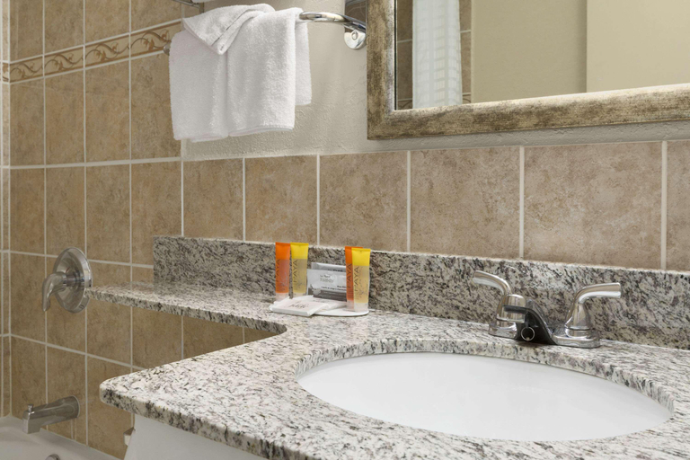 Bathroom 4, Travelodge by Wyndham Edmonton East, Division No. 11