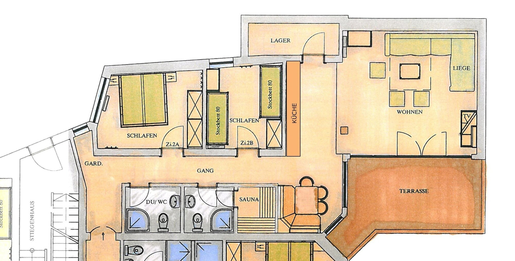 Floor plan 2, Apartment in Wald im Pinzgau With Swimming Pool and Views, Zell am See