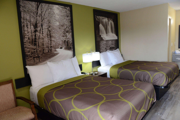 Bedroom 3, Super 8 by Wyndham Lafayette, Tippecanoe