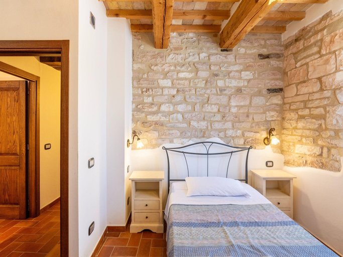 Bedroom, Country House in Marche with Pool  Views, Pesaro E Urbino