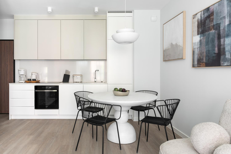 Kitchen 2, Scala Suites with Parking by Lion Apartments, Gdańsk City