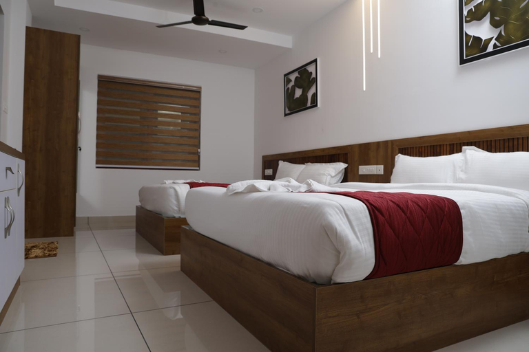 Bedroom 1, Coral Inn Residency, Idukki