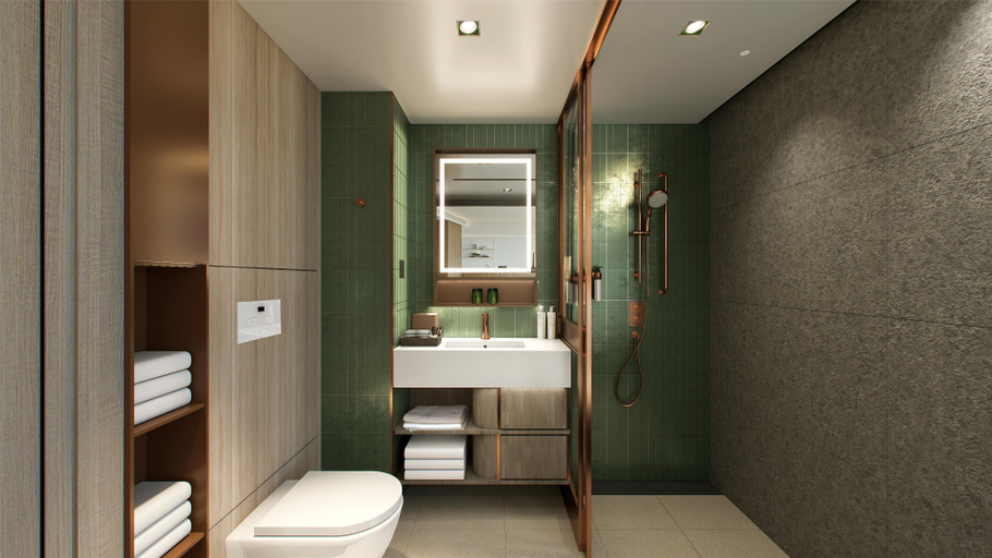 Bedroom 4, Motto By Hilton Hong Kong Soho, Hong Kong Island