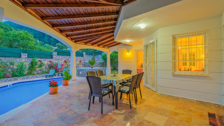 Balcony/terrace, Villa Bemar, Fethiye