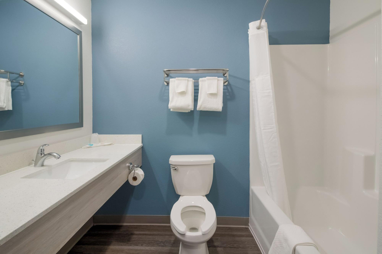 Bathroom 4, Woodspring Suites Charlotte Airport, Mecklenburg