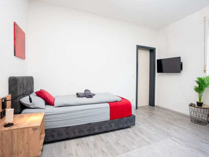 Bedroom 3, Serviceroom24 - Apartment 2 in Herten SmartTv|WLAN, Recklinghausen