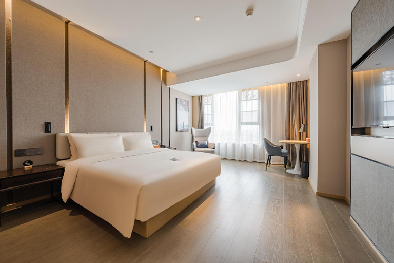 Bedroom 2, Atour Hotel Jiaxing Pinghu, Jiaxing