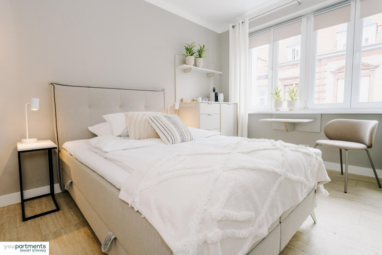 Bedroom 3, YOUPARTMENTS - zentrale Micro Apartments, Kaiserslautern