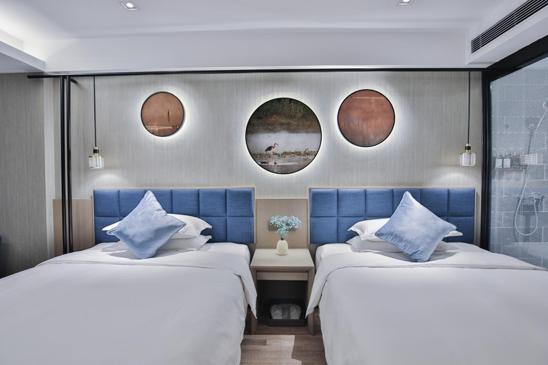 Bedroom 2, SSAW Boutique Hotel Hangzhou Xixi Xin - Near Lingyin Temple and Xixi Wetland Area, Hangzhou