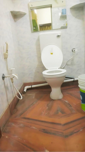 Bathroom 4, Green Palace Guest House, Bankura