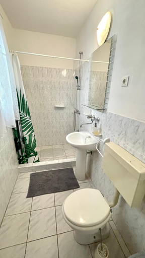 Bathroom 3, Lovely apartments on the private Beach - island Korcula, Blato