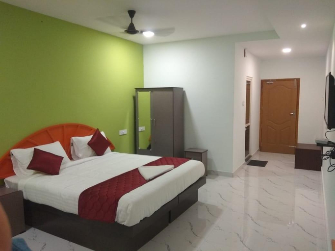 Bedroom 2, Hotel Rajeswari International, Kanniyakumari
