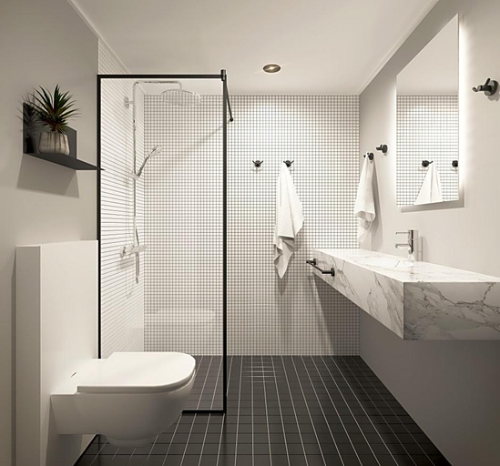Bathroom 4, The Greenhouse Hotel, Hveragerði
